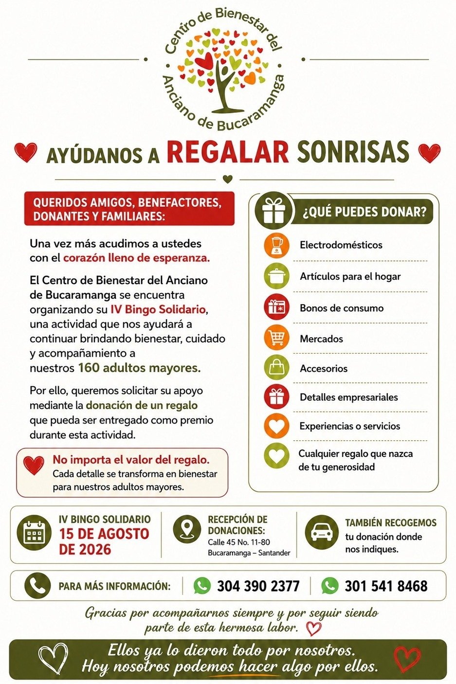Ayúdanos a Regalar Sonrisas
